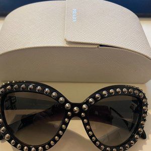 Prada Cat Eye Studded Sunglasses 57mm